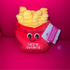 FRENCH FRIES "Let's French" Valentines Day Plush 6" Stuffed Toy